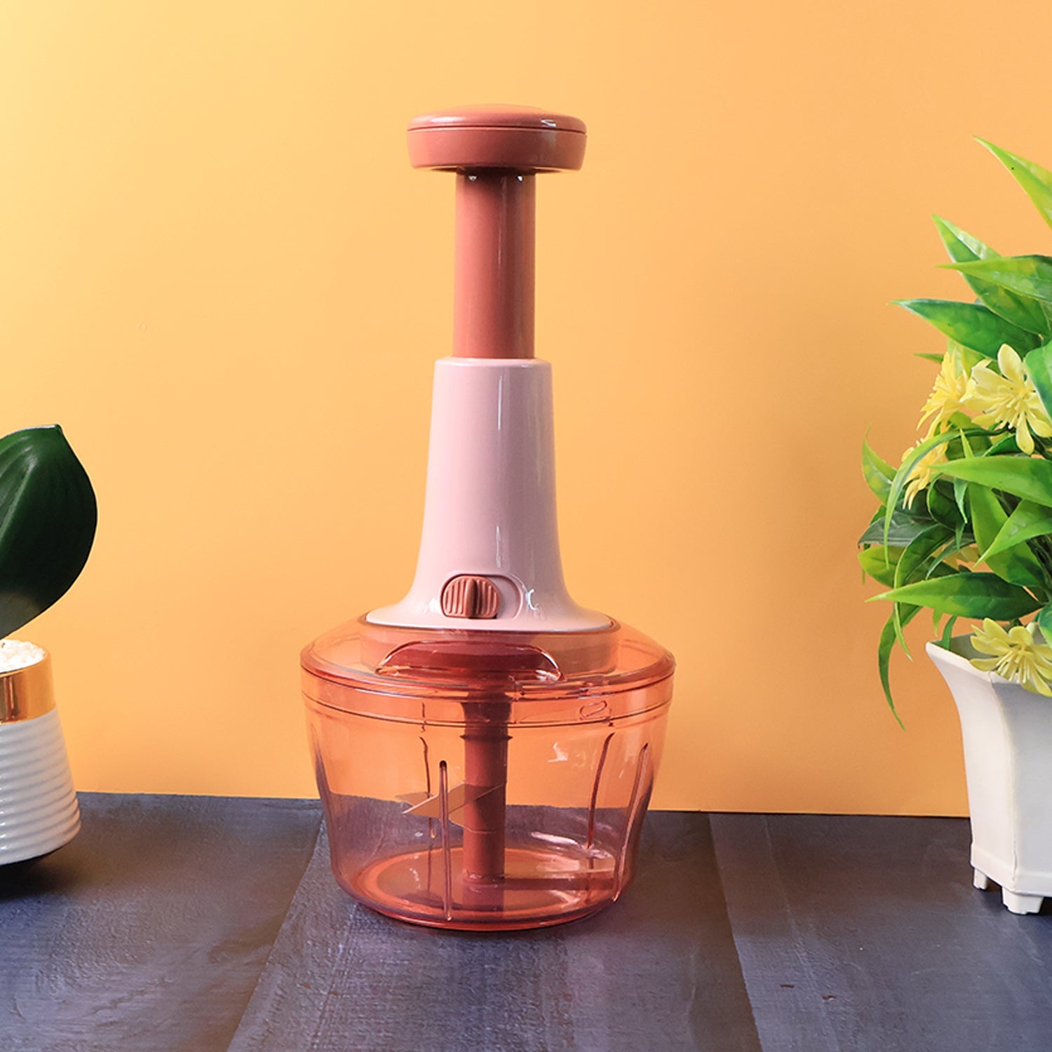 Apex Smart Manual Vegetable & Fruit Chopper with 800 ML Capacity Apex Smart Manual Vegetable & Fruit Chopper with 800 ML Capacity